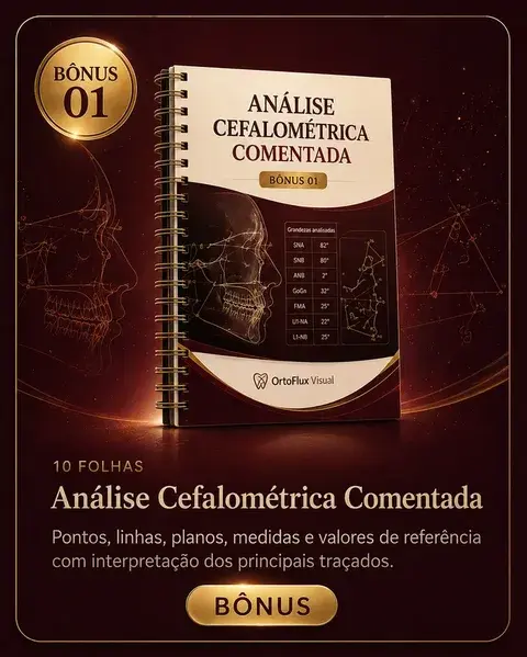 Bônus 01 — Análise Cefalométrica Comentada, arte completa do material